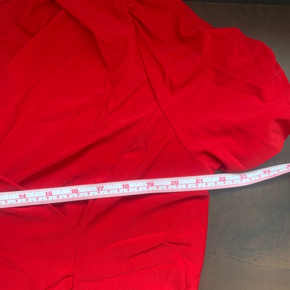 NWOT / Kim & Co. / Red / Stretch / Midi Dress - Picture 9 of 12